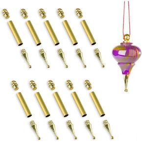 Christmas Tree Ornament Project Kit - Gold Finish, 10 Pack
