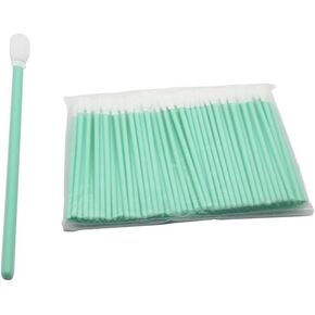 100 Pcs Laser Protection Lens Cotton Cleaning Swabs Laser Focus Lens Wipe Cotton Swab for Fiber Laser Protective Windows