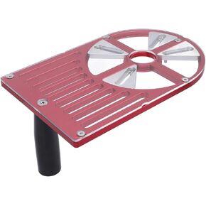 Adjustable Trimming Machine Workbench Base, Aluminum Alloy Base Plate for 65-132mm Trimmer, with Handle, Sturdy Construction, Enhanced Stability