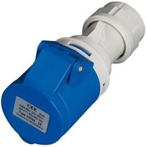 Industrial Air Base 3P Blue (2P+T) 16A, IP44, Voltage 220-240V Socket for Electrical Systems