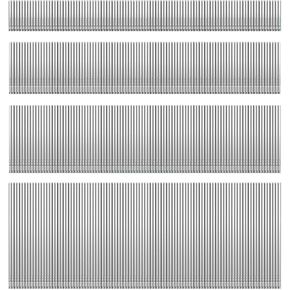 HW HAMWOO 18 Gauge 304 Stainless Steel Brad Nails,18 GA Nail Gun Nails Assorted, Suitable for Most Brand of 18 Gauge Pneumatic and Electric Brad Nailer(2",1-1/4",1",5/8")