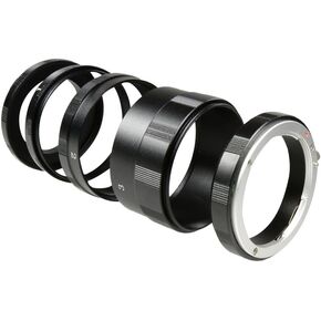 Macro Photography Three-Ring Extension Tube Compatible with Canon EOS 1D 1DS Mark II III IV 1DC 1DX D30 D60 10D 20D 30D 40D 50D 60D 5D 7D Rebel XT XTi XSi T1 T1i T2i T3 T4 T4i T5i C300 C500
