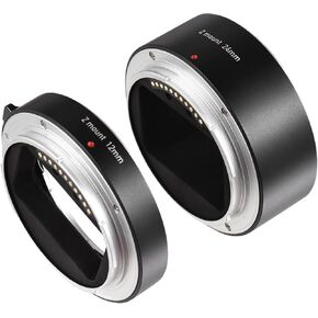 Andoer Auto Focus Automatic Extension Tubes 12mm + 24mm Z Mount Macro Photography Tube Compatible with Nikon Z50 Z5 Z6 Z6II Z7 Z7II Mirrorless Camera