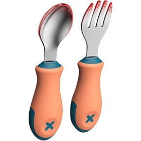 BESPORTBLE 1 Set Dining of Safe Forks Stainless Steel Spoons for Easy to Clean Wear Resistant Arc Scoop Ages Charming