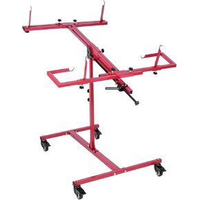 Portable Bumper Repair Stand, Can Rotate 90° Adjustable Body Spray Paint Stand with Wheels, Universal Body Repair Tool,Removable Adjustable Angle Spray Paint Stand