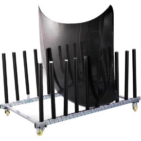Car Hood Storage Rack with Swivel Locking Wheels, Repair Shop/Workshop Body Paint Drying Storage Rack, Adjustable, Removable Swivel Car Door Paint Rack
