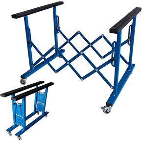 Car Body Repair Display Tool with Rotating Locking Wheels, Folding Car Hood Paint Stand, Suitable for Workshop/Factory/Repair Shop