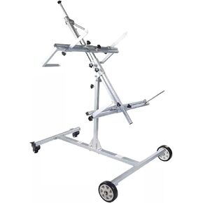 Car Door Spray Paint Stand, Spray Paint Stand with 4 Swivel Wheels, Repair Stand for Fixing Body Parts and Doors