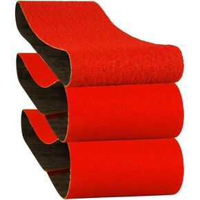 Diablo Assorted Sanding Belts for Wood, Metal and Plastics - Premium Zirconium Grit with Clog-SHIELD & ENDURA - BOND Technology - 4" x 36", 50/80/120 Grit, 3-Pack - DCB436ASTS03G