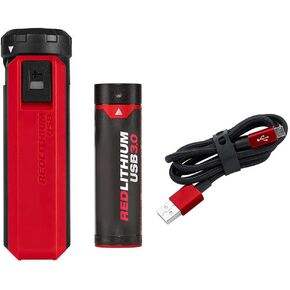 48-59-2013 Suitable for Milwaukee REDLITHIUM USB Charger and Portable Power Source Kit. 1.625" L x 1.125" W x 3.875" H. Weight 0.37 lbs.