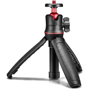 Reflex Camera Desktop Mini Tripod & Selfie Stick – 360° Ball Head, Extendable 15.5cm-32.5cm, Stable & Lightweight, Universal 1/4" Thread, Compatible with DSLR, DSLM & Action Cameras