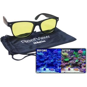 Red Sea ReefView Aquarium Reef UV Coral Viewing Glasses | Show Your Aquariums Amazing Colors Lens Filter for Professional Photography