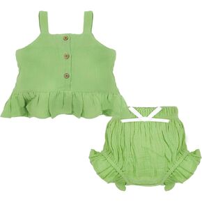 مجموعة غلاف حفاضات الفتيات الفتيات والفتيات ， مجموعات مختصرة دبابات صغيرة من قطعتين in Kuwait