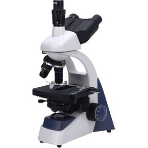 XSP500 Series Biological Microscope with LED Light, Aluminum Alloy Body, 40X-1600X Magnification, Trinocular HD Microscope for Education Research