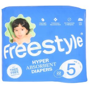Freestyle Diapers Size 5, 22 CT (25+ lbs)
