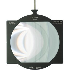 4 x 5.65 +1/4 Diopter Brilliant Tray Mount Studio Close-Up Lens