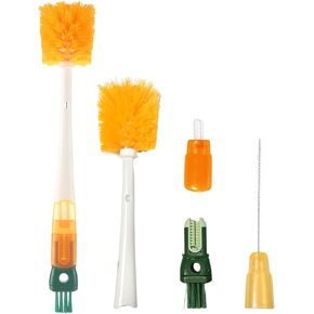 Bottle Brush Cleaner Water Bottle Brushes for Cleaning,Straw Brush Cleaner Extra Long Cleaners,5-in-1 Bottle Scrubber Brush for Coffee Maker Glass Cups