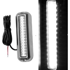 ZEZEFUFU 10-30V/42 * 0.2W IP68 Waterproof 42 LED Boat Transom Flood Light Underwater Lamp