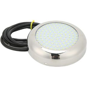 4in 108LED 12V IP68 135° Luminous Angle Underwater Light Ideal for Marine Boat Lamp in White Offering High Brightness Low Power Consumption and Safe Usage (White)