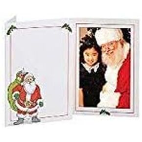 Santa 4x6 Photo Folder Frame (100 Pack) Slide-in Insert