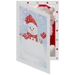 Snowman Folder Photo Frame (Pack of 100) 5x7 Slide-in Insert Type