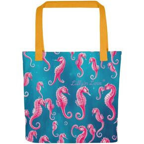 Lillyin Love® Sea-Foam Beach Tote – Summer Designer Bag with Coastal Colors, Lightweight, Reusable, Great for Travel or Gifts