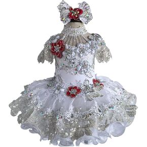 Jenniferwu Pageant Dress Toddler Baby Newborn Little Girl's Pageant Party Dress G507