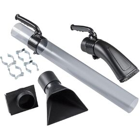 4 Inch Dust Collection 6-Piece Wand Set, For 4" Dust Collection Hose, Includes Tube, Floor Nozzle, Brush Nozzle, Blast Gate, Coupler & Clips