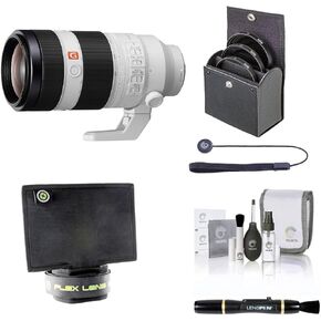Sony FE 100-400mm f/4.5-5.6 GM OSS Lens for Sony E, Bundle with ProOptic 77mm Filter Kit, Flex Lens Shade, Lens Cleaner, Cleaning Kit, Lens Cap Tether