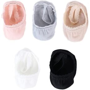 Yenzat Baby Toddler Anti Slip Non Skid Lace Socks with Grip for Infant Girls 5 Pairs