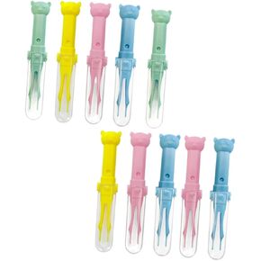 Vaguelly 10pcs Nose Cleaner Tweezers Cartoon Design for Safe Ear Nose and Navel Cleaning Lightweight and Easy to Use -skid Handle for Mixed Colors