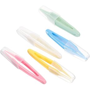 ERINGOGO 25pcs Nose Cleaner Clip Precision Tweezers for Daily Care Easy to Use Clean -skid Design Multi-purpose Snot for Home Travel