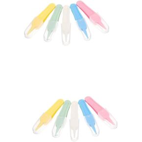 Upkoch 5pcs الأنف منظف مقطع دائري ملاقط لأداة تنظيف سهلة آمنة لرعاية الأنف الزاهية معكرون ضوء المعكرونة
