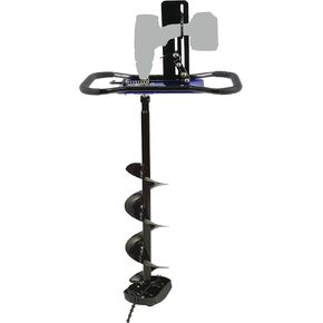 CLAM Drill Plate Pro Auger Combo Kit – 8" Ultra-Light Ice Auger for Cordless Drills – Fast, Portable & Powerful for Extreme Ice Fishing