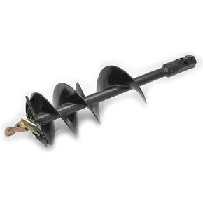 Industrial Duty Earth Auger, 9" Diameter, Hex Drive, Replaceable Standard Edges.