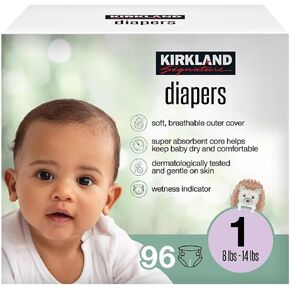 Kirkland Signature Diaper, Size 1, 96 Count
