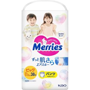 Merries XL Nappy Pants 38 pcs (12-22 kg)