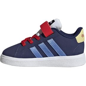 adidas Baby-Boy's Disney Grand Court 00s Elastic Lace & Strap Sneaker