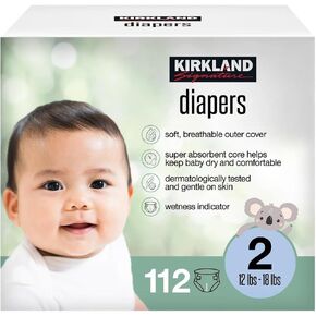 Kirkland Signature Diaper, Size 2 (112 Count)