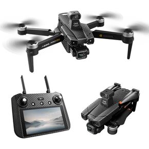 AE86 PRO MAX+, Lightweight 3x Mechanical Gimbal Mini Camera Drone with 8K HDR Video, 48-mins Flight Time, 2 Intelligent Flight Battery Plus for up to 59055ft (18km) Video Transmission, True Vertical Shooting, GPS Auto Return Integrated, Remote Controller 