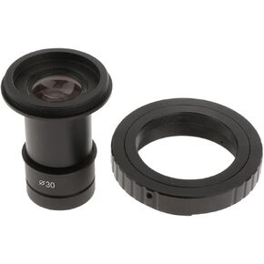 حلقة Microscope Kit T2 لـ 9.6x Fidefield Microscope Eyepiece 23.2 مم محول Eyetube 30 مم لمحولات العدسات المجهرية المجهرية الاستريو