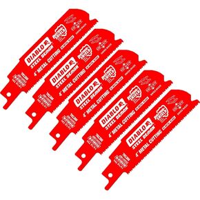 Freud DS0414BF5 Diablo 4" 14/18 TPI Steel Demon Metal Recip Saw Blade, 5-Pack