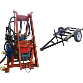 Portable Water Well Drilling Rig & Trailer Combo – Fast Setup, Easy Operation, 80–120m Depth, 40–500mm Bore Diameter