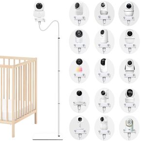 حامل حامل الكاميرا ، حامل حامل ، حامل متوافق مع VTech/Hellobaby/Nanit Pro/I/Momcozy/Ifamily/Okaidi/Blemil/Motorola/Leapfrog/nooie IPC100/Infant Optics/Anmeat