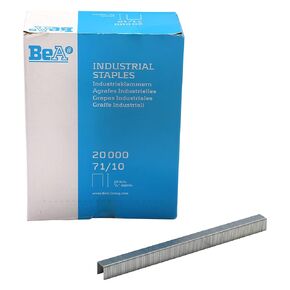 BeA 10000112 Series 71/10 Galvanized Steel Staples 3/8" deep 20,000 per Box