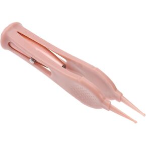 Nose Tweezer for Babies Baby Clip for Cleaning Ears Nose Navel and Eyes Anti-slip Handle and Led Light