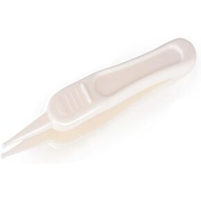 Clean Clip Navel Tweezers 2 Pcs Safe Nose Cleaner White for Toddlers Fine Made Plastic