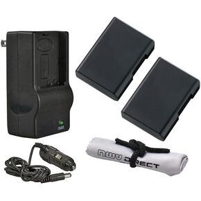 High Capacity Batteries (2 Units) + AC/DC Travel Charger Compatible with Canon PowerShot SX540 HS + Krusell Multidapt Neck Strap (Black Finish)