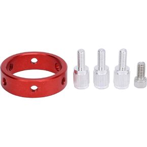 Telescope Guiding Scope Hoop with M6 Screw 1 4 Inch Screw Red Aluminum Alloy 40mm Six Point Guiding Scope Hoop for 20 40mm Astronomical Telescopes