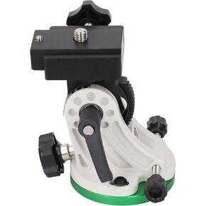 Latitude Adjustment Seat, Equatorial Instrument Latitude Base with 70° Adjustable & 3/8" Threaded Base, Aluminum Alloy Telescope Mount for Astronomy Telescope Accessory